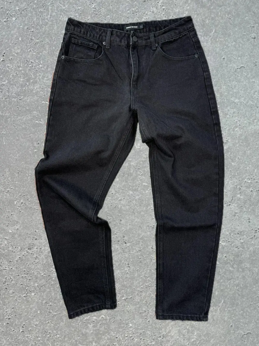 Simple And Soft Daily Calssic Black Denim