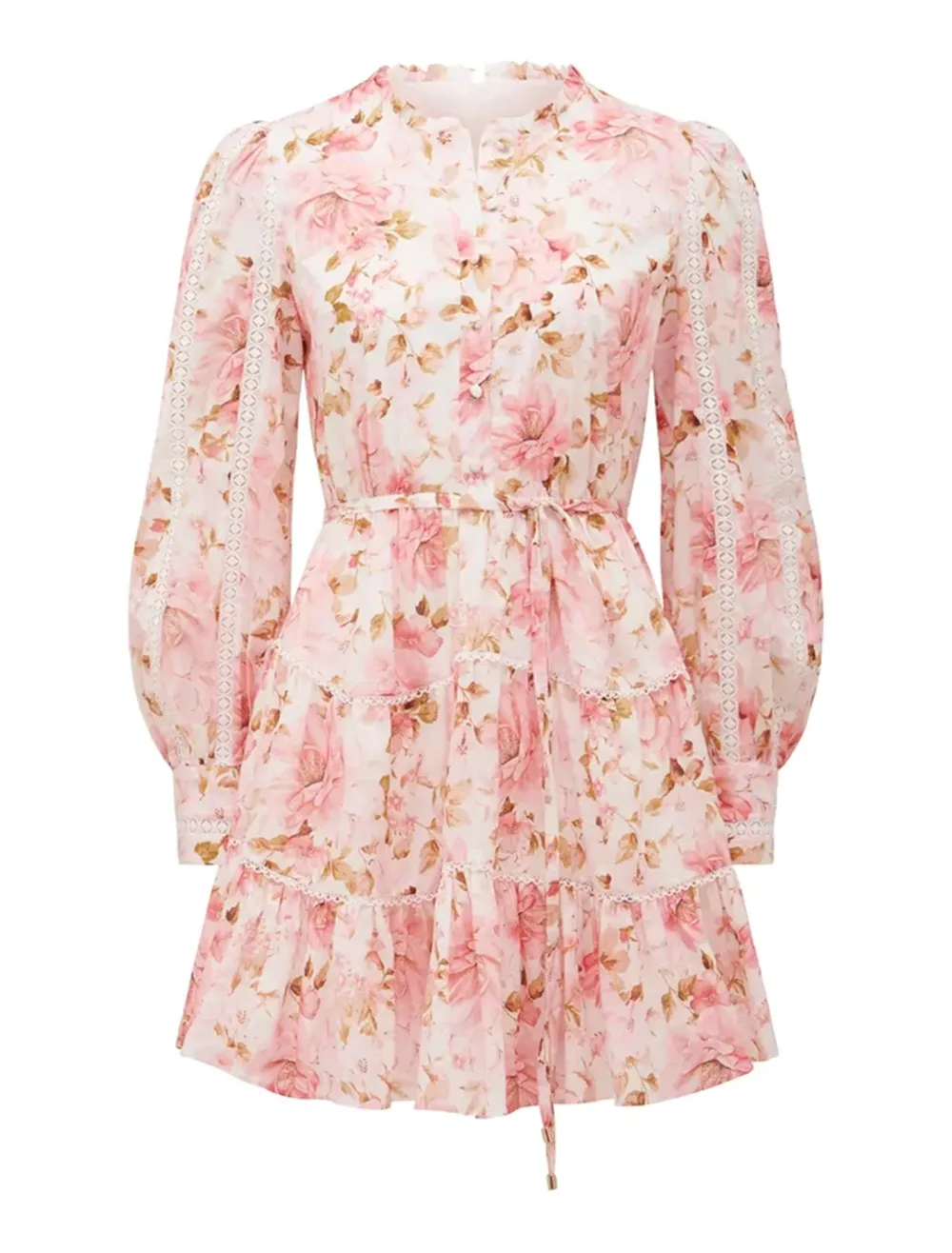 Trim-Detail Skater Dress