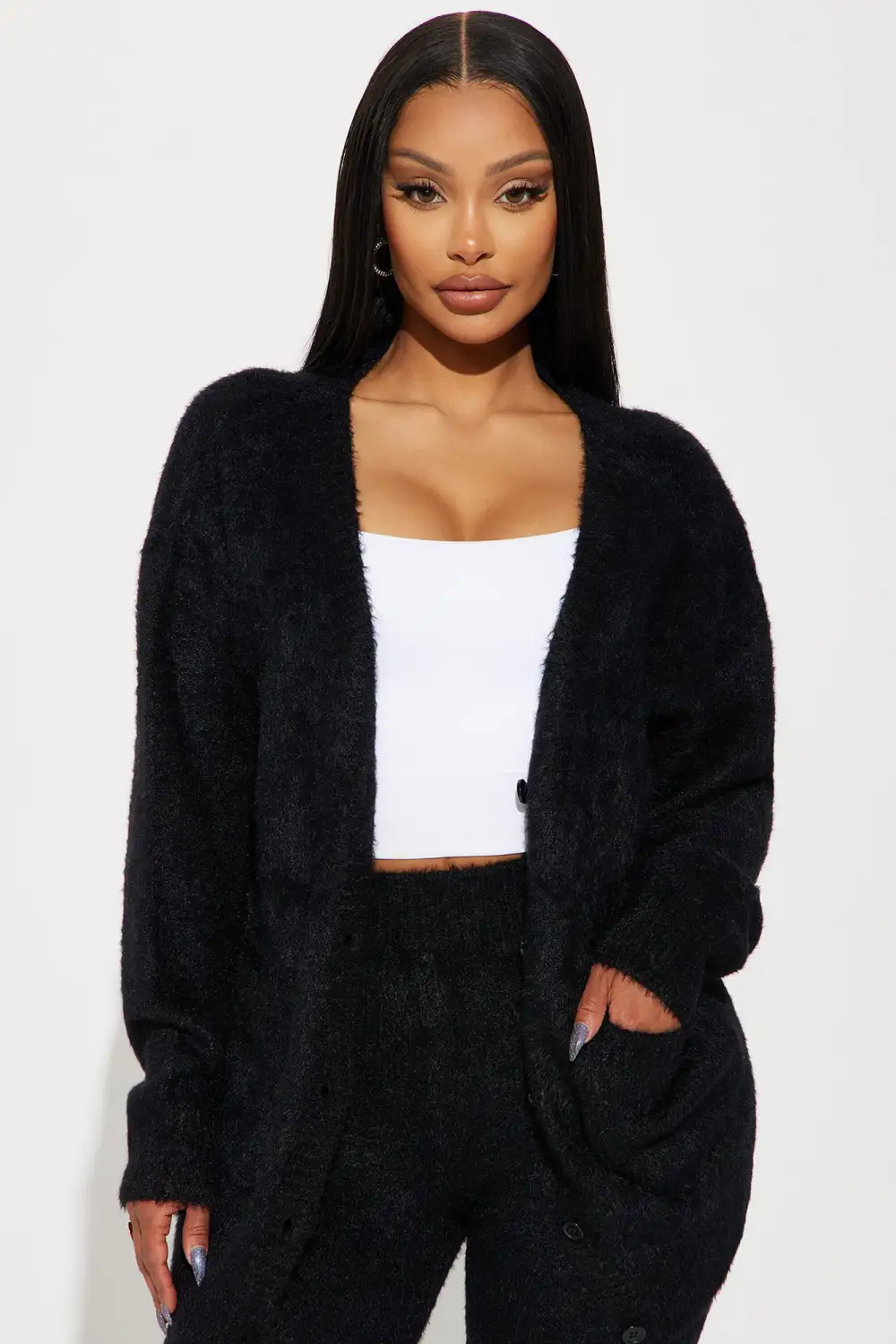 Lola Sweater Legging Set - Black
