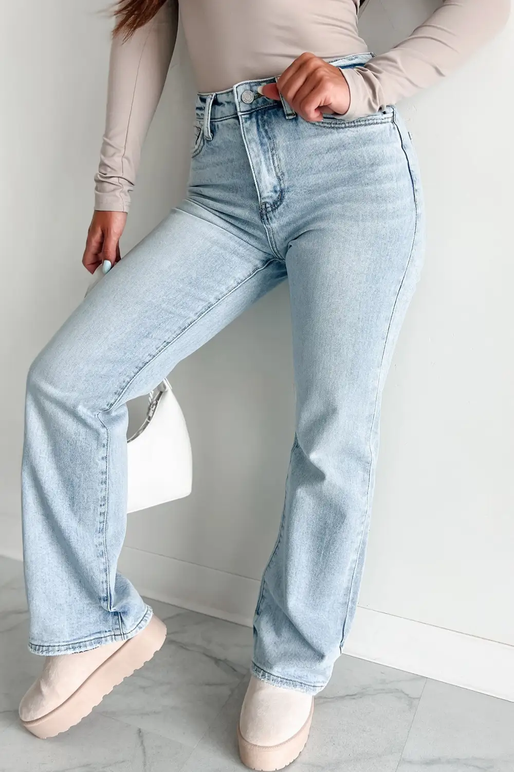 High Rise Flare Vervet Jeans