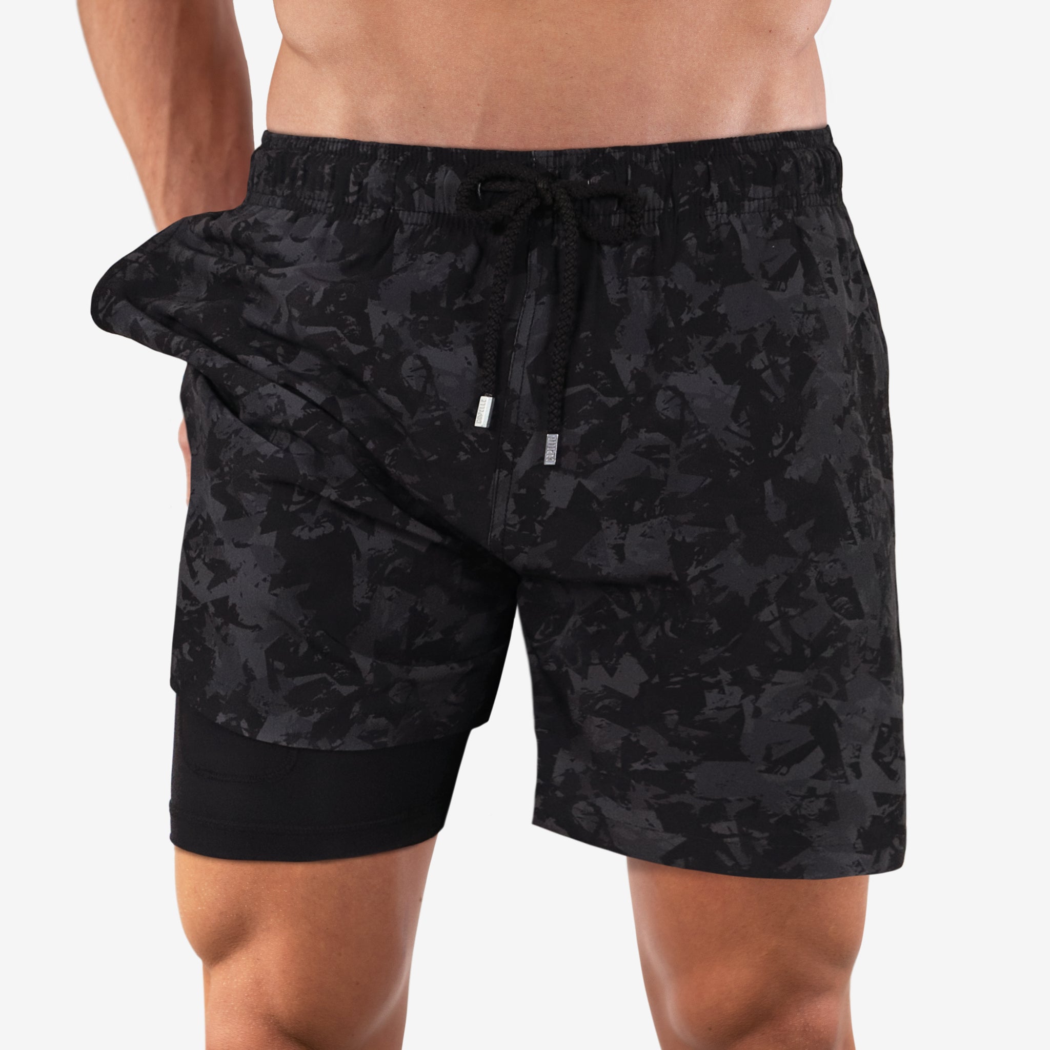 Street Camo - Mid-Length Hybrid Short