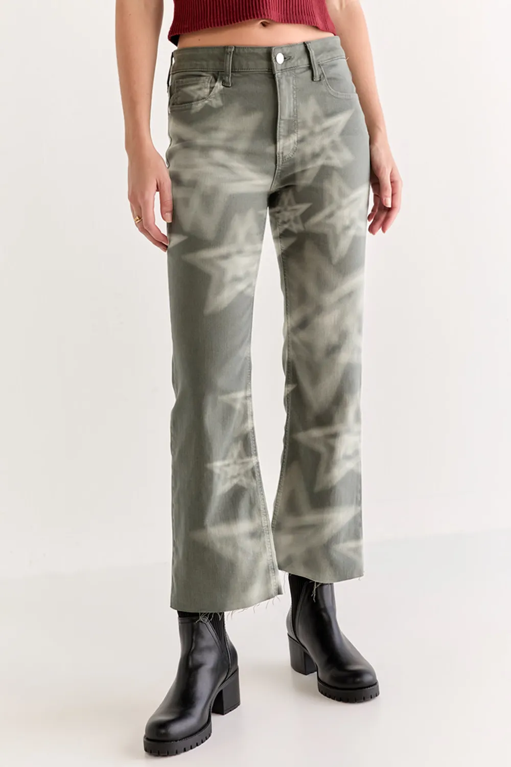 Nadia Kick Crop Denim Jeans