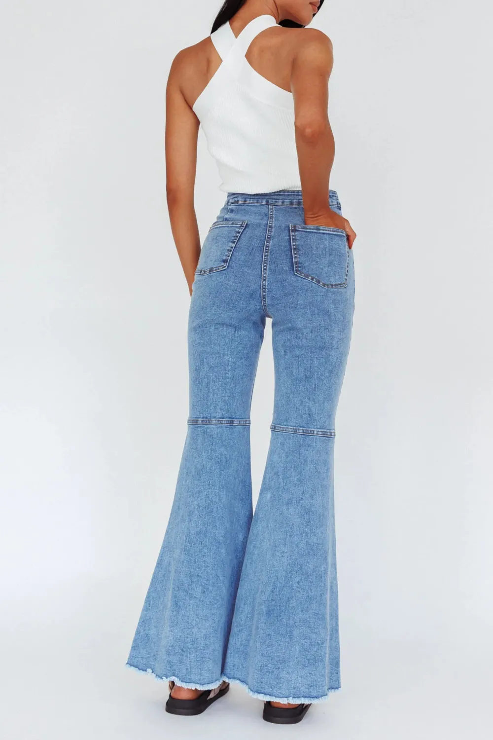 Soft Relaxed Loose Flared Jeans