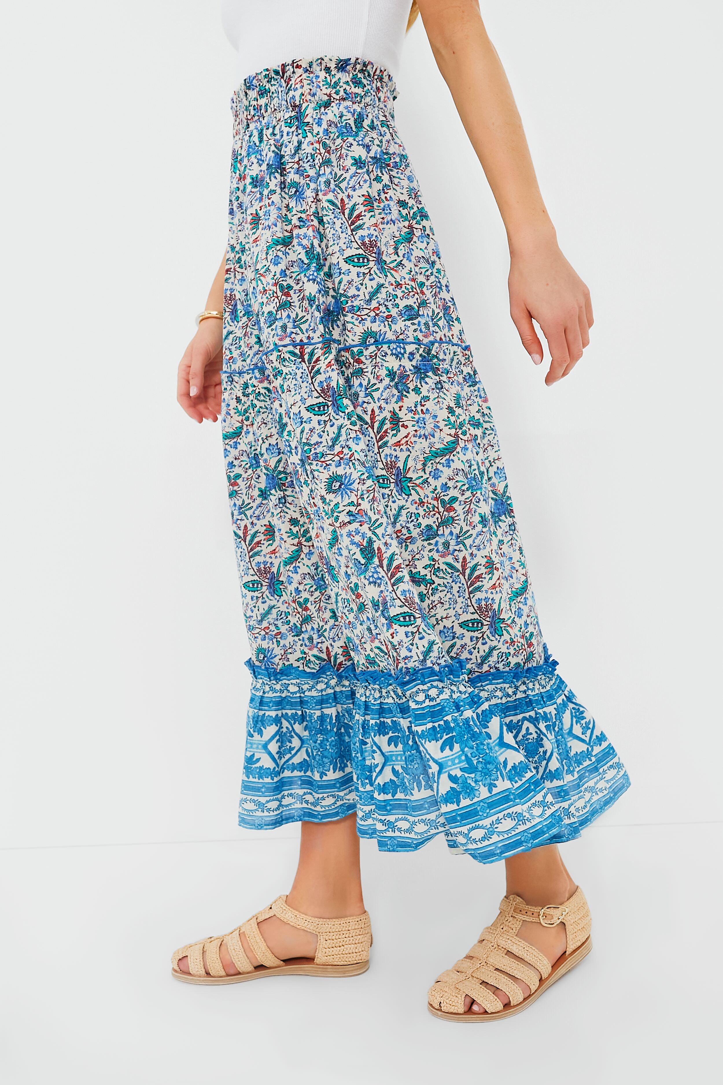 Cornflower Whimsy Prado Skirt