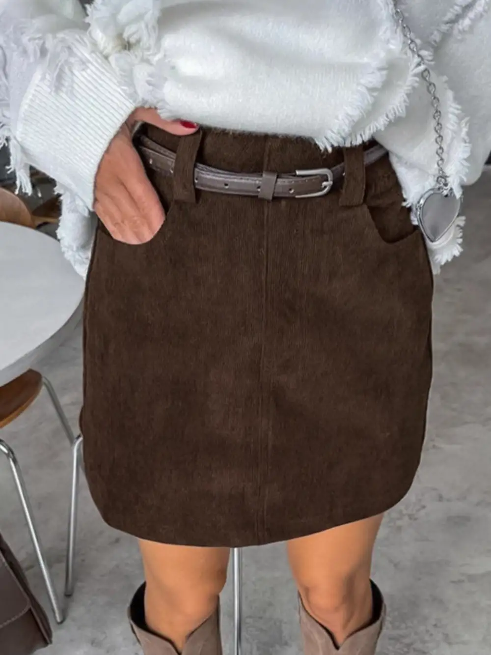 Vintage Corduroy Mini Skirt