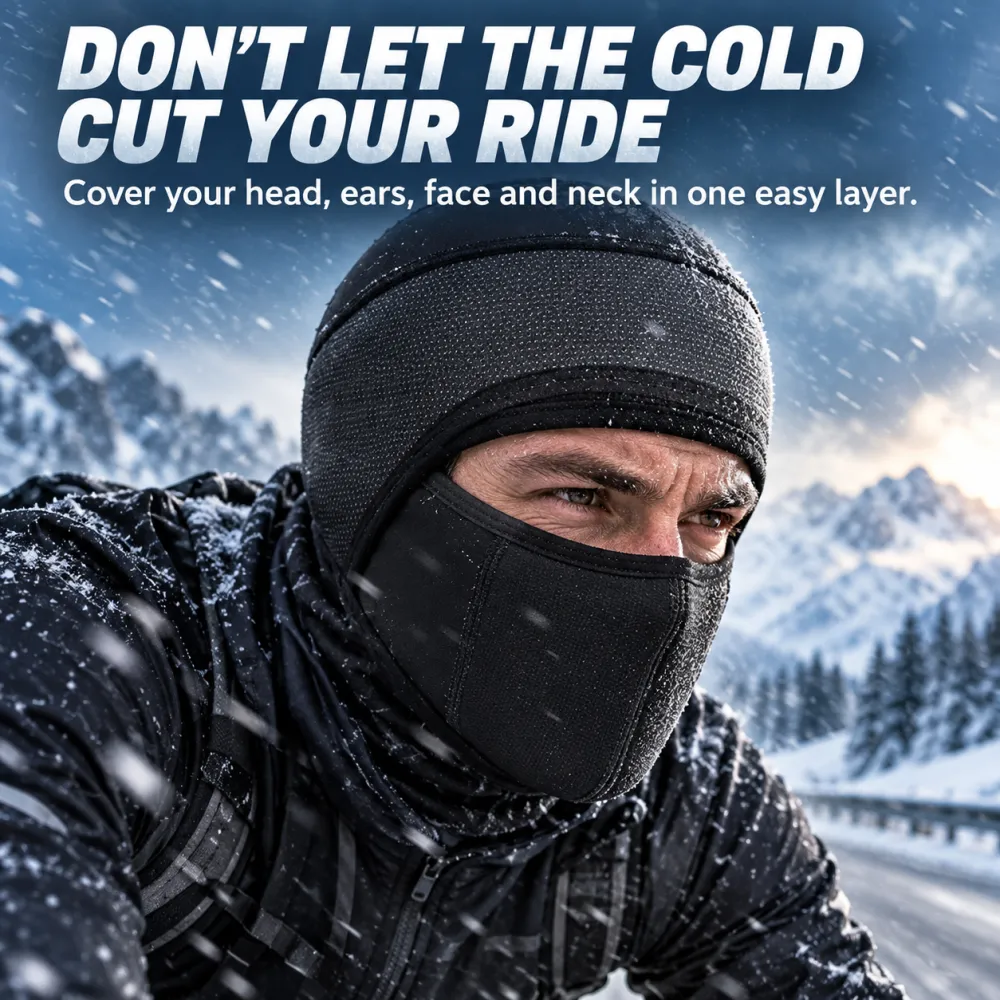 Unisex Winter Warm Balaclava Mask Hat, Fleece Face Cover, Windproof Cold-Proof Hat with Neck Protection for Outdoor Work, Cycling & Lightweight Breathable Fall/Winter Headwear