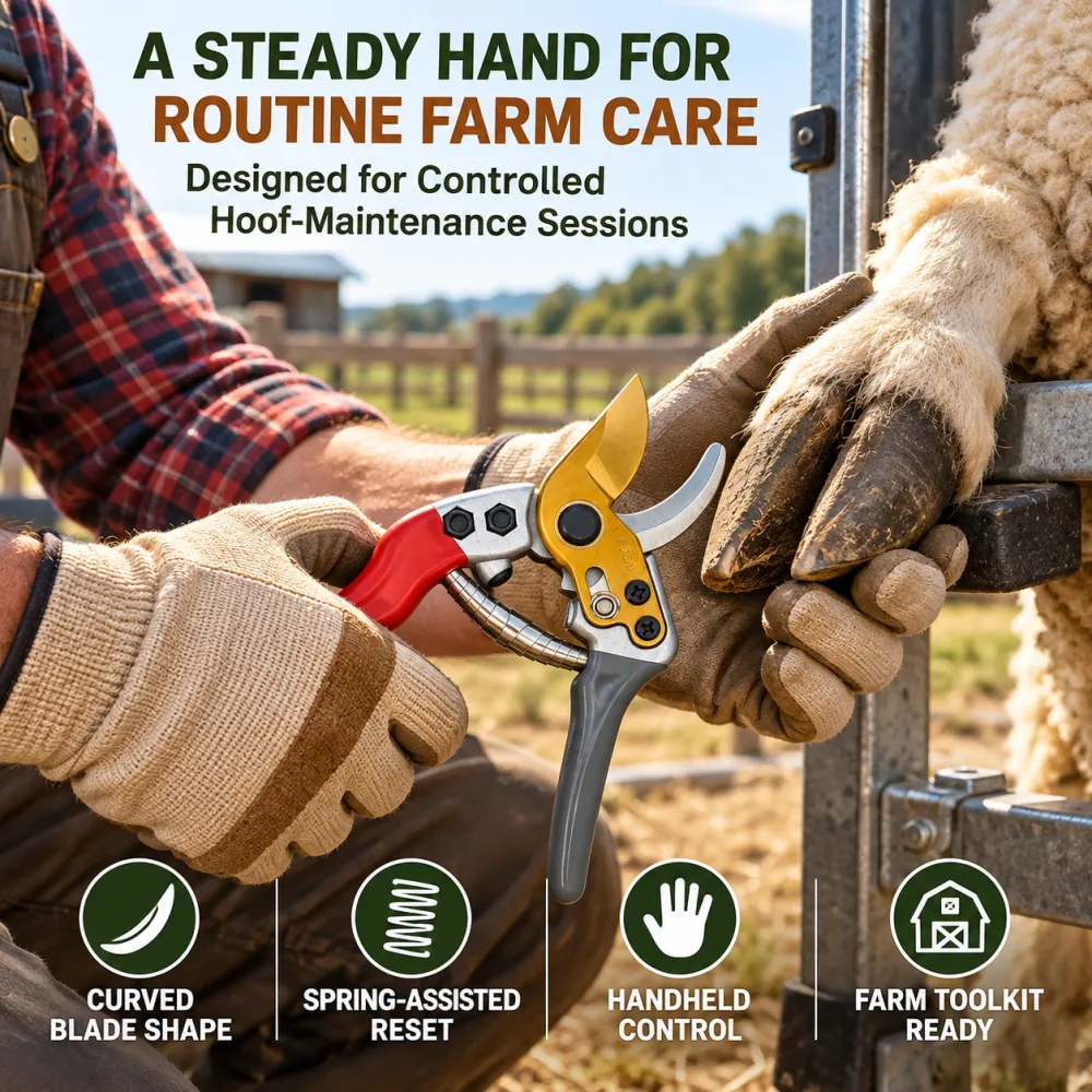 🐏✂️ Sheep Hoof, Cow Hoof, Horse Hoof & Gardening Multi-Purpose Shears