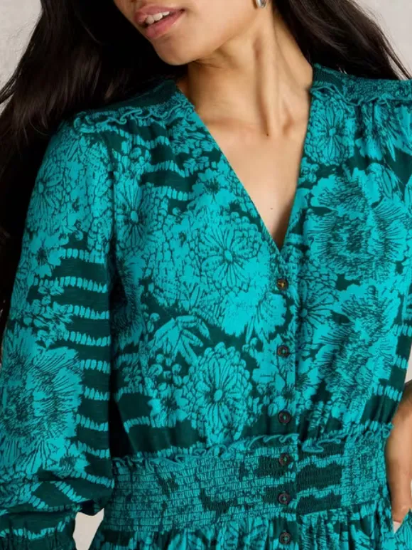 Shirred Jersey Dress