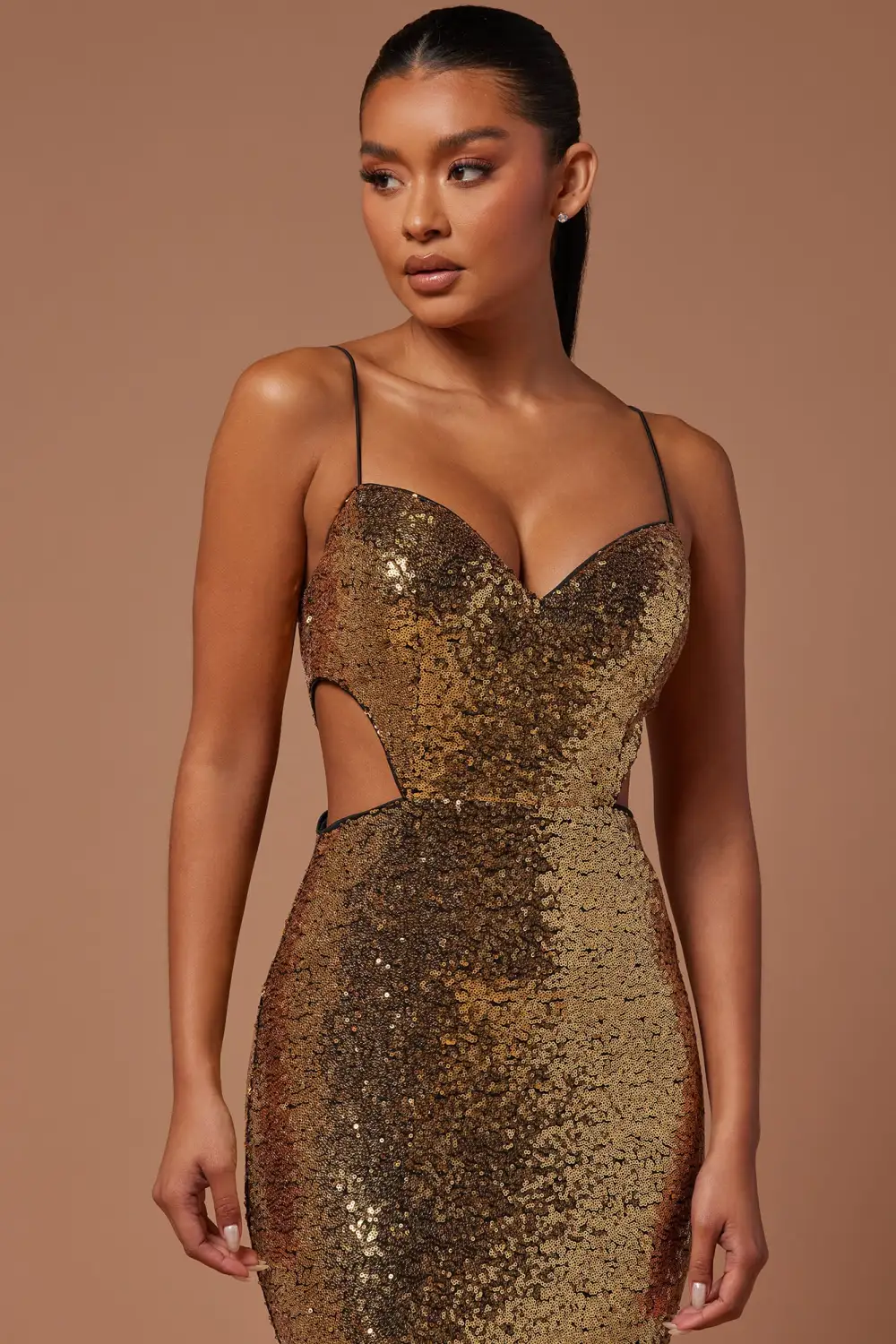 Winnie Sequin Gown - Gold