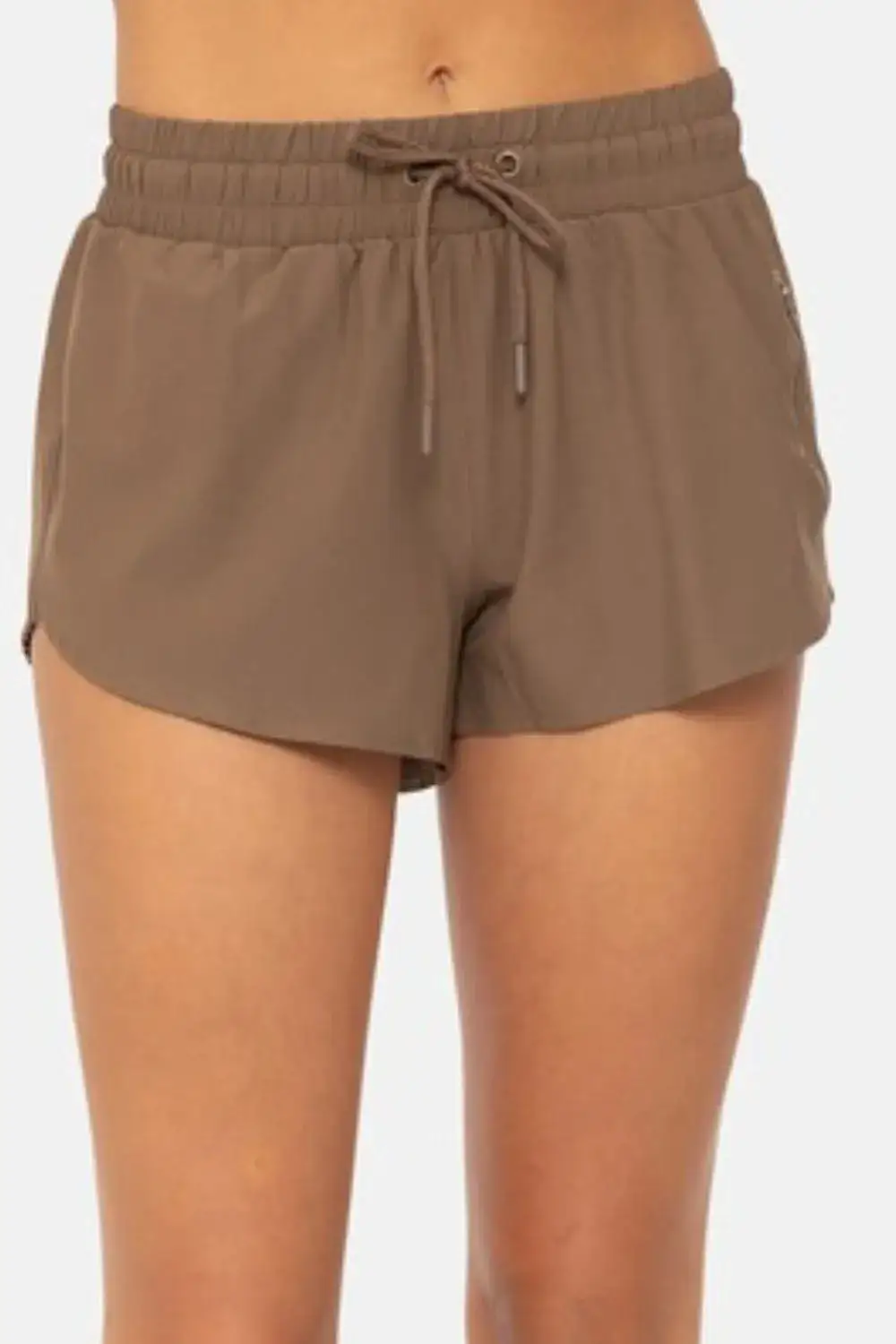 Easygoing Drawcord Mini Shorts