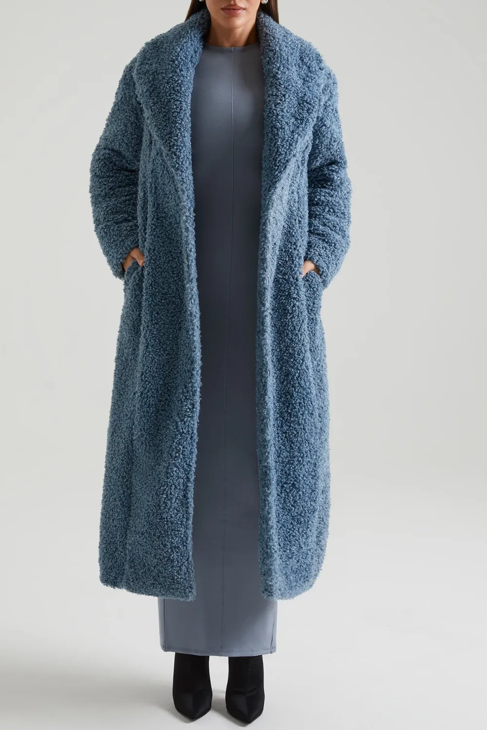 Constant Temperature Lambskin Long Warm Coat