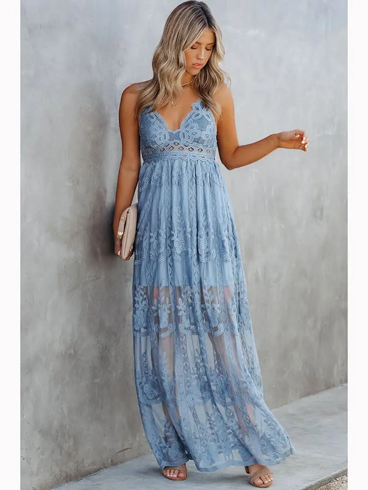 Allure Bohemian Lace Maxi Dress