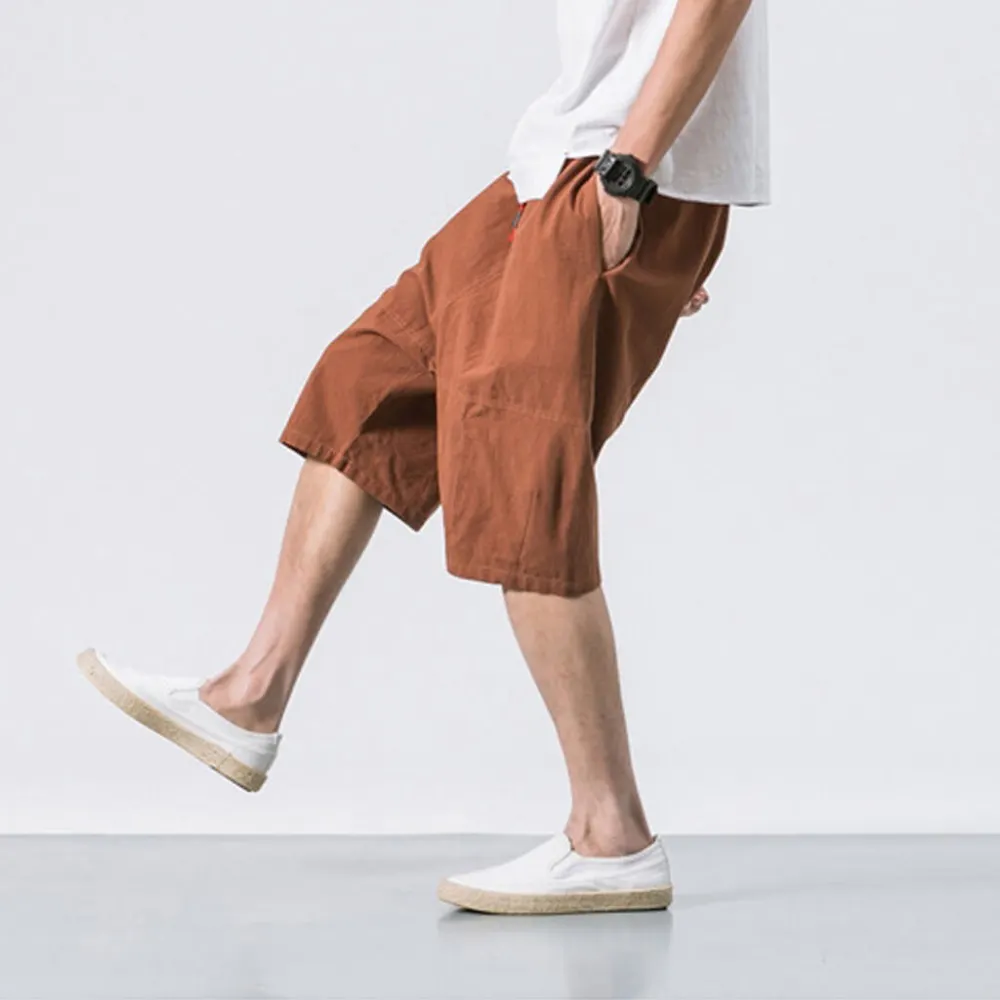 Casual Drawstring Weekend Shorts