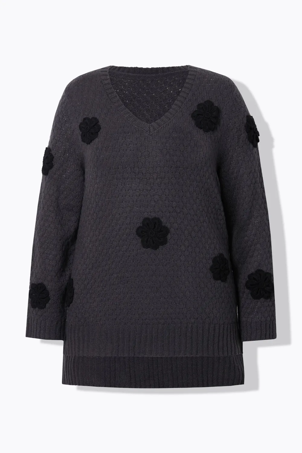 Ribbed V-Neck Sweater