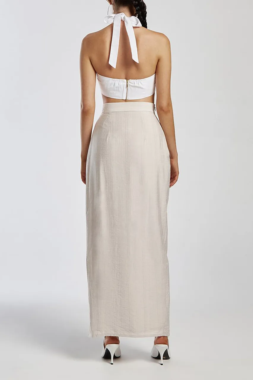Halter Neck Cropped Bralette Top