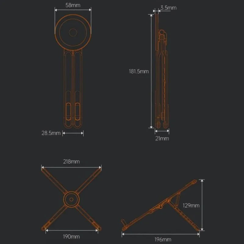 4-in-1 Multi-Function Magnetic Device Stand
