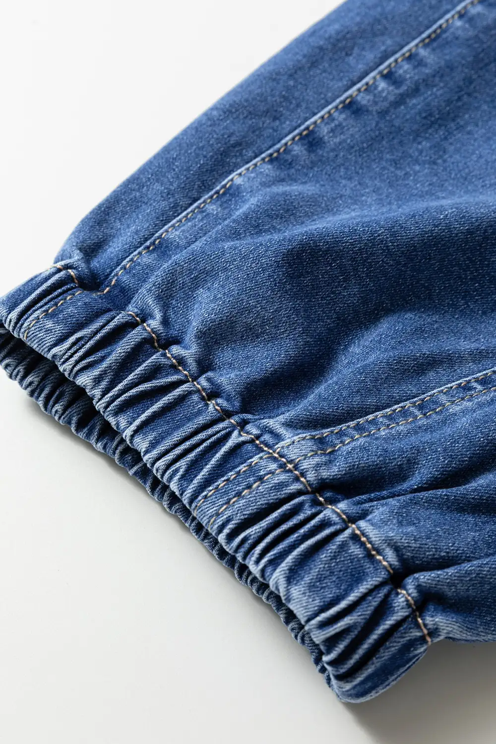 Buttons Front Tapered Casual Loose Fit Jeans