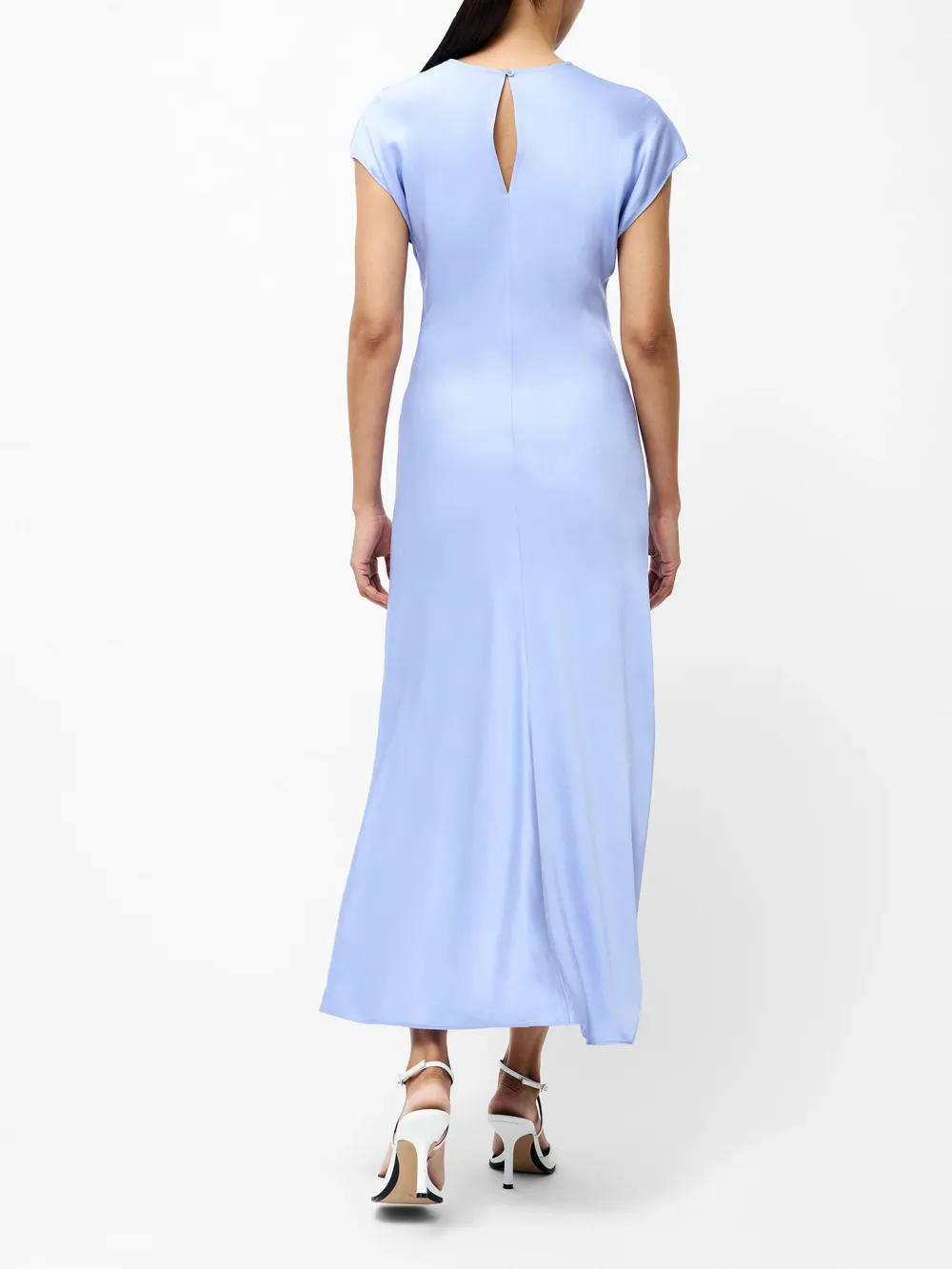 Exquisite Solid Color Elegant Satin Dress