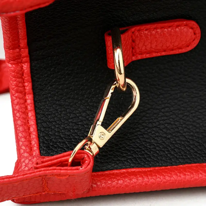 Chic Letter Print Satchel Bag Structured Spacious