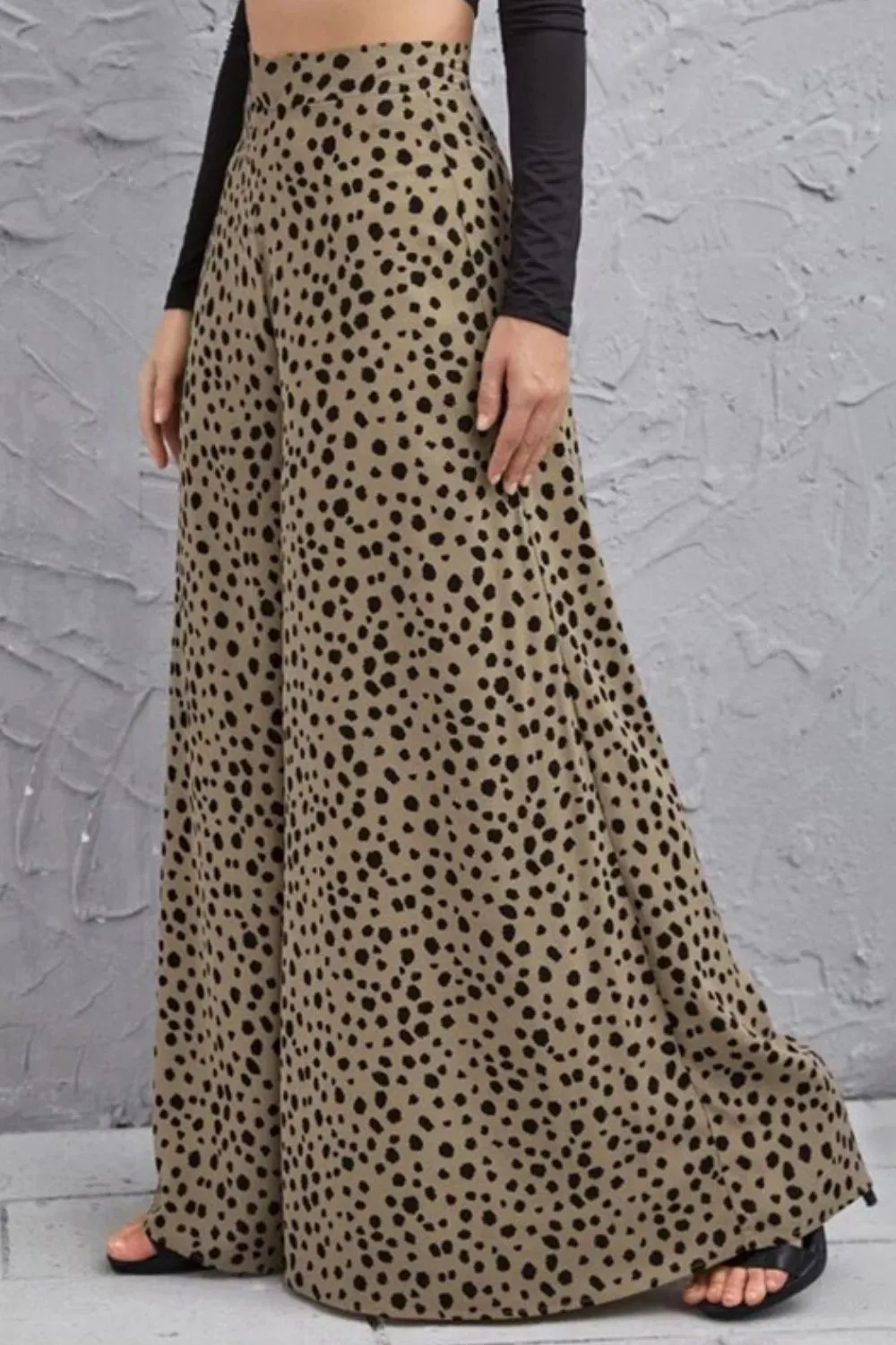 Relaxed High Waist Printed Bottoms