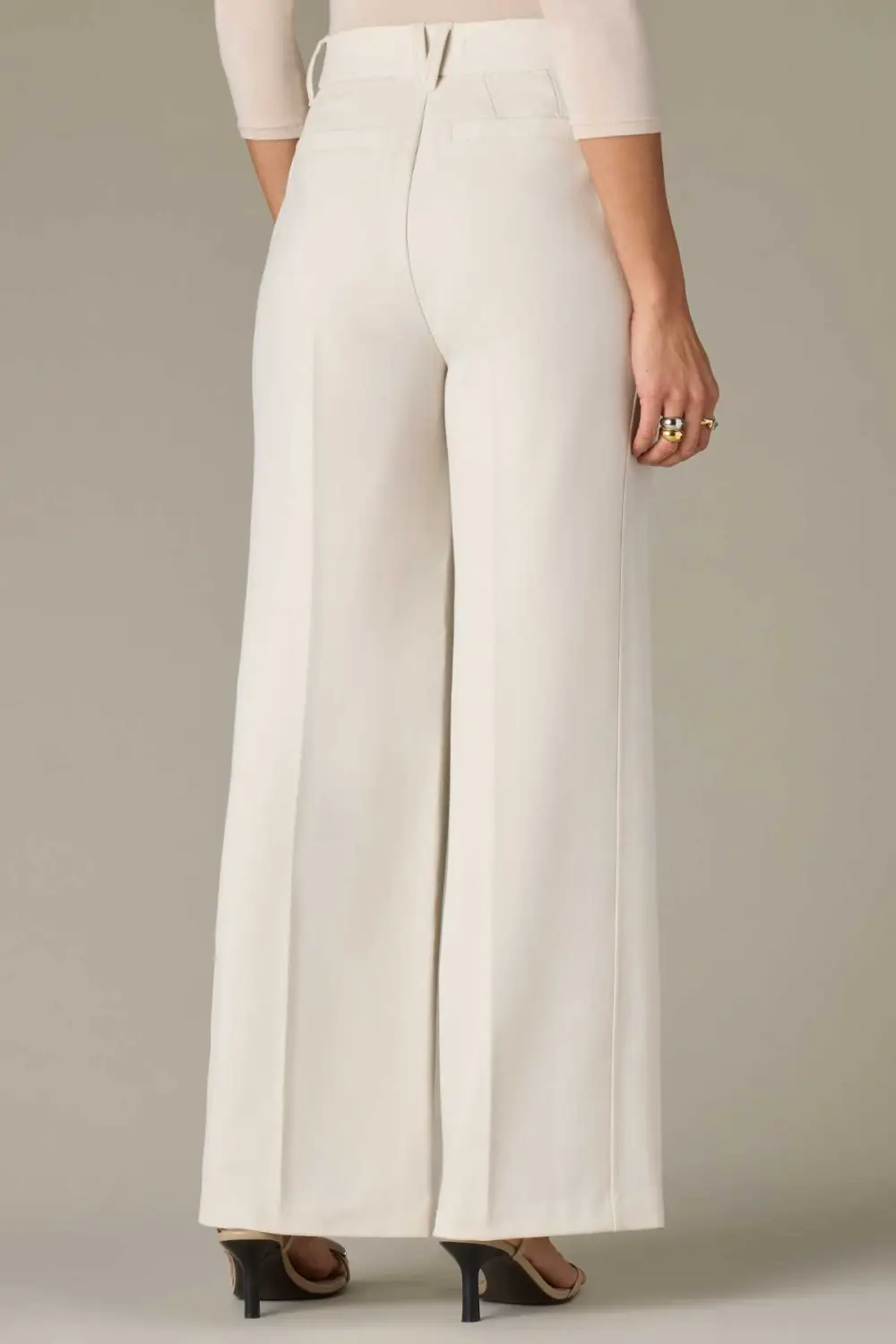 Petite Extended Tab Side Panel Tailored Trousers