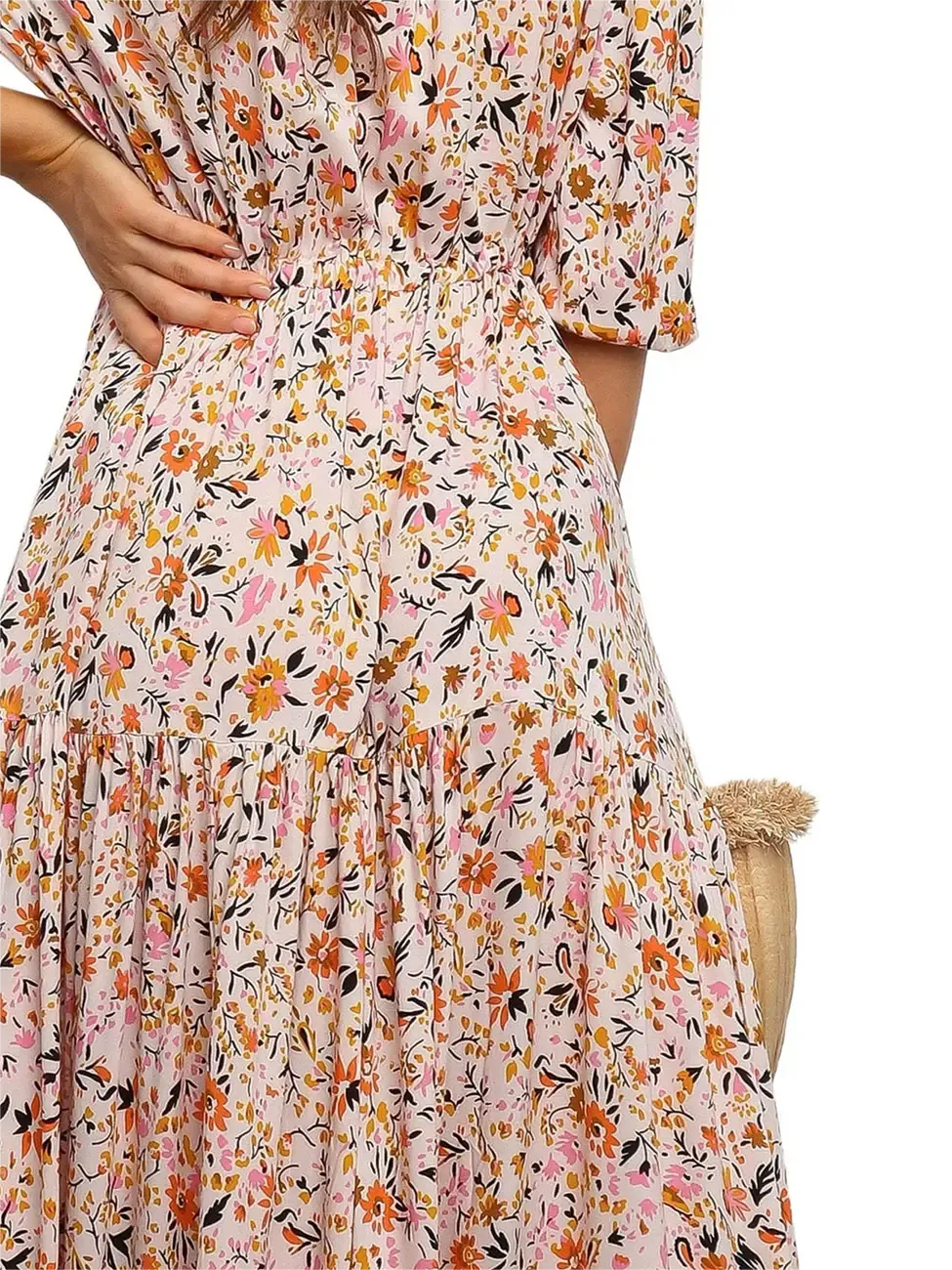 Women's Floral V-Neck Dress