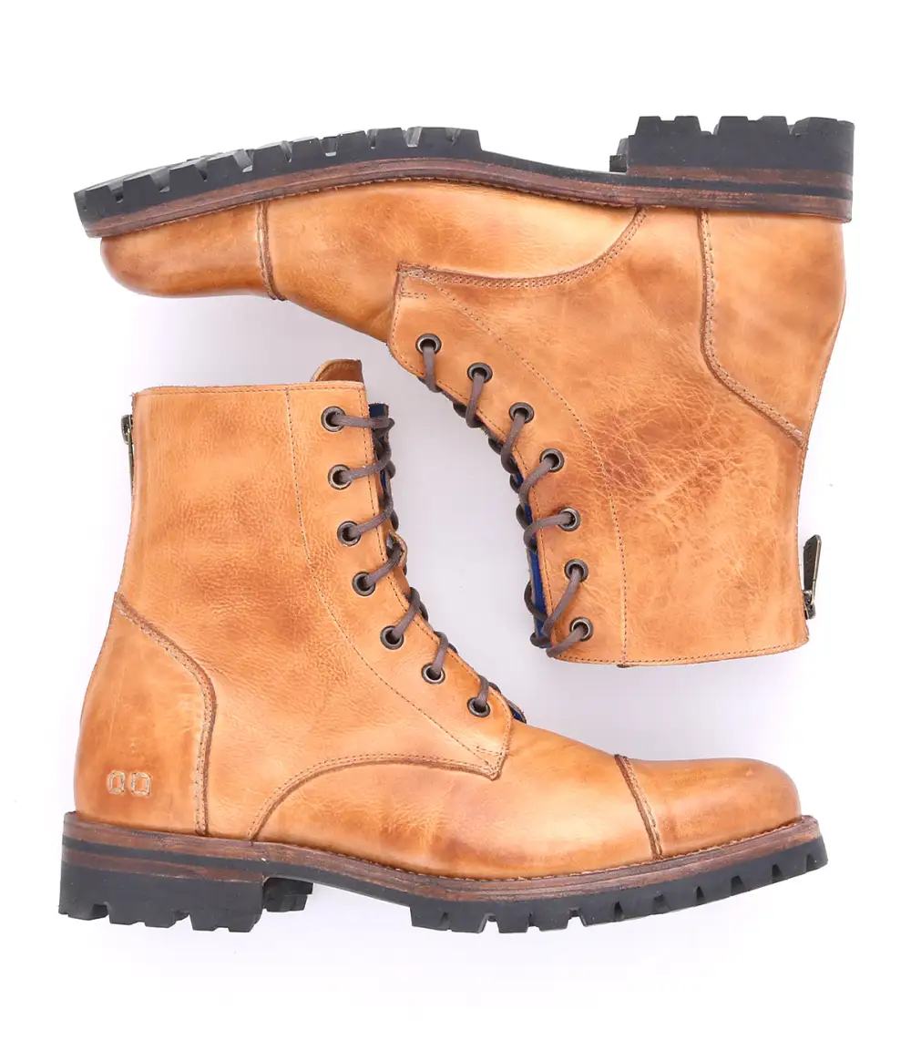Lug Sole Back Zip Welted Rugged Ankle Boots