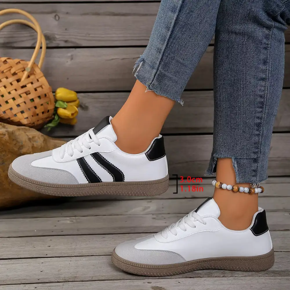Refined Lace-Up Casual Sneakers