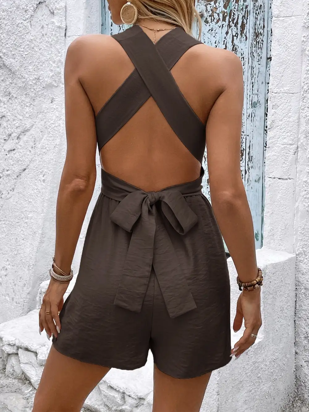 Easygoing Sleeveless Jumpsuit Romper