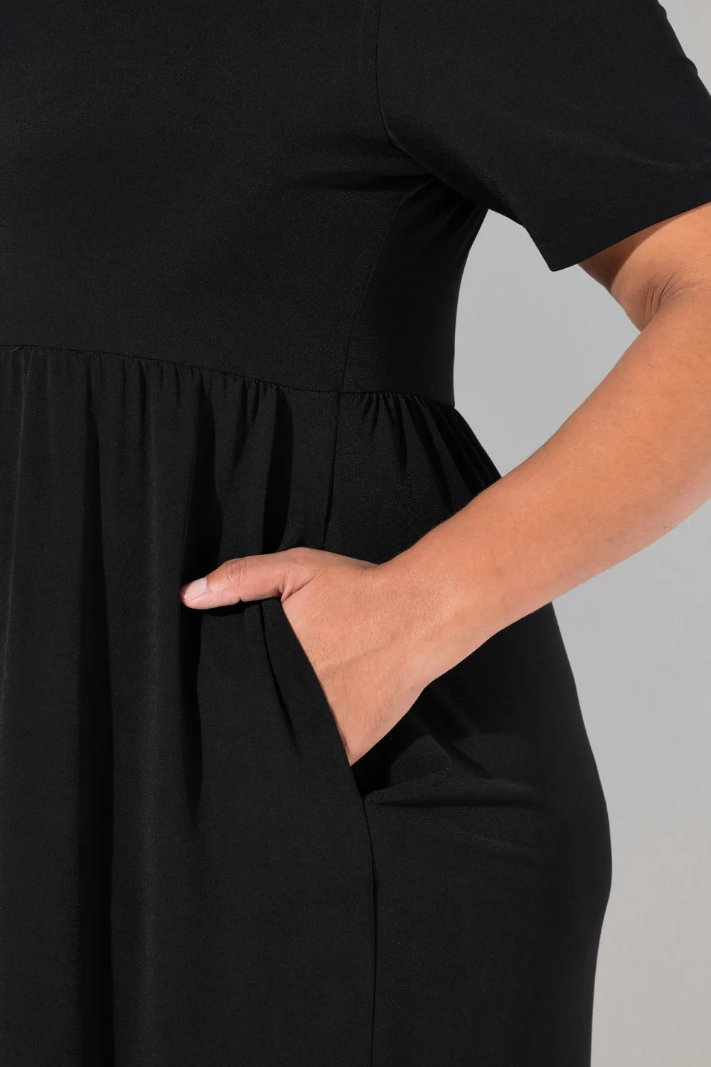 Waist Pleated Dress