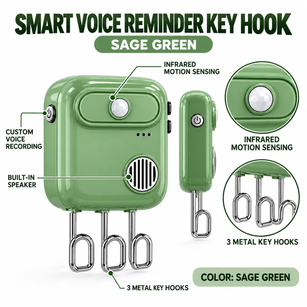 Smart Voice Recording Wall-Mounted Key Holder