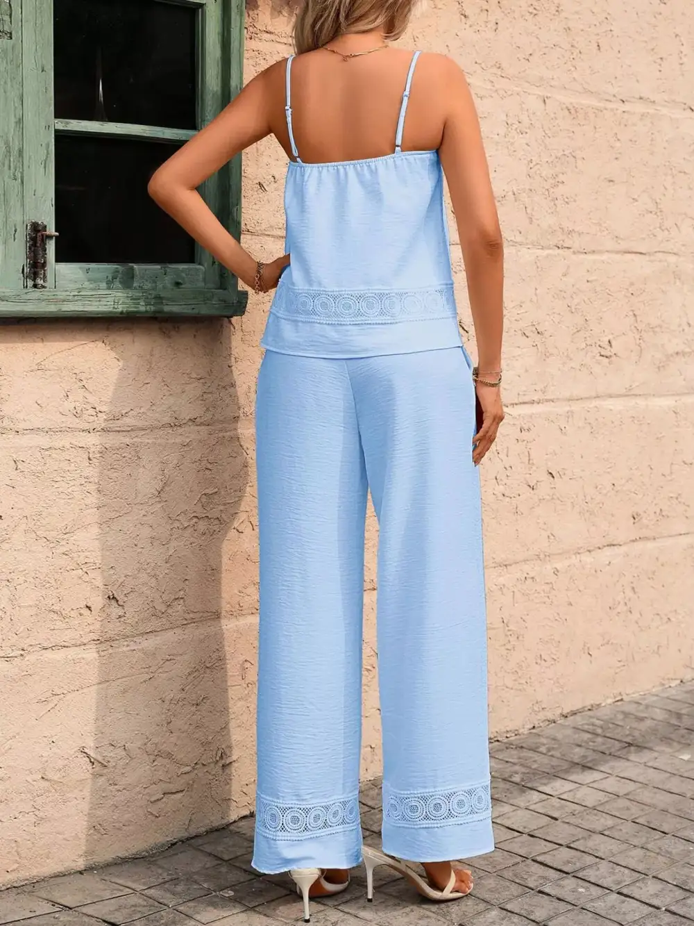 Lace Wide Leg Set