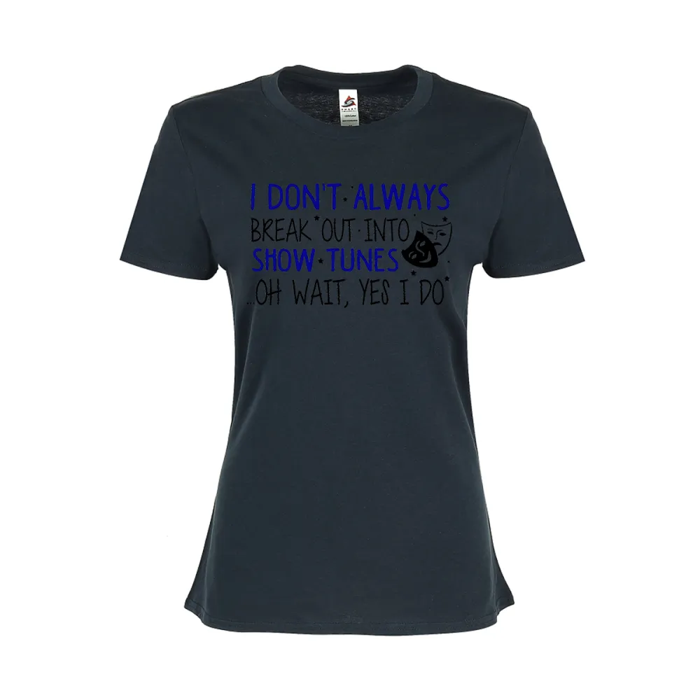 Women's Irregular Lettered T-shirt