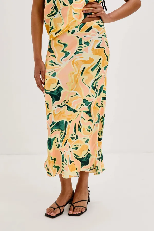 Art Print Women's Long A-Line Skirt