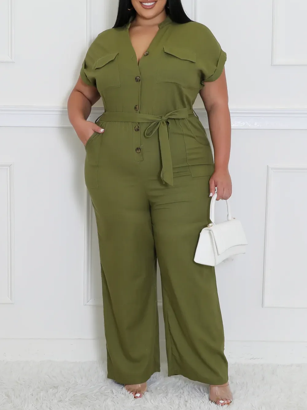 Plus Size Fashion Jumpsuit For Women