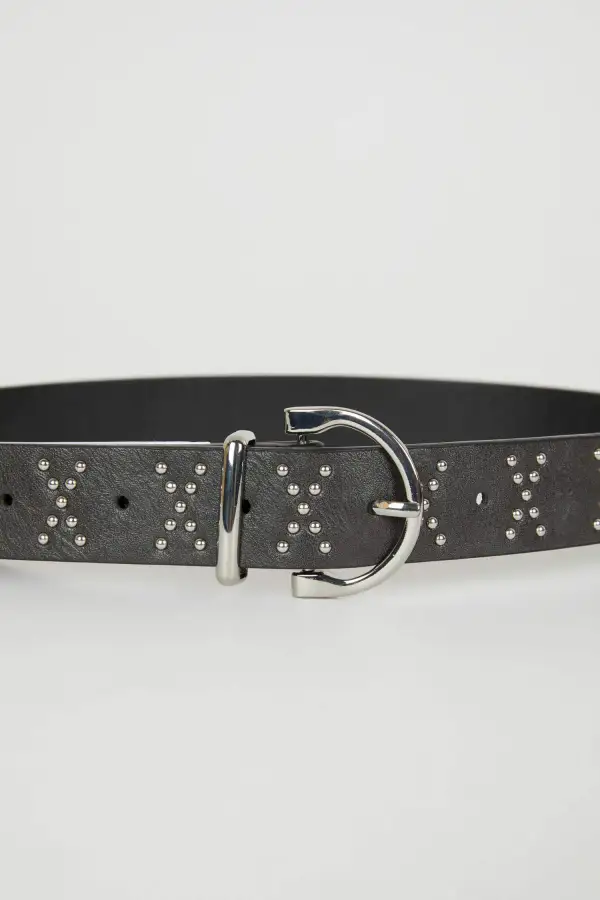 Black Rivet Ladies' Belt