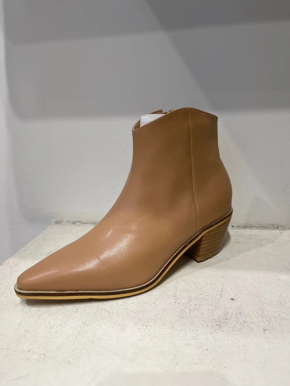 Refined Faux Leather Ankle Boots