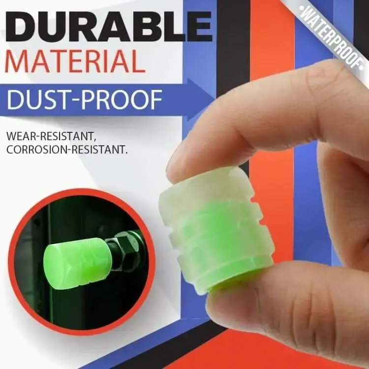 Glow-in-the-Dark Valve Stem Caps