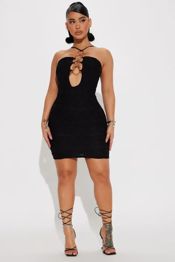 Loretta Mini Dress - Black