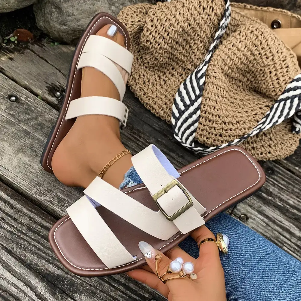 Everyday Buckle Open Sandals
