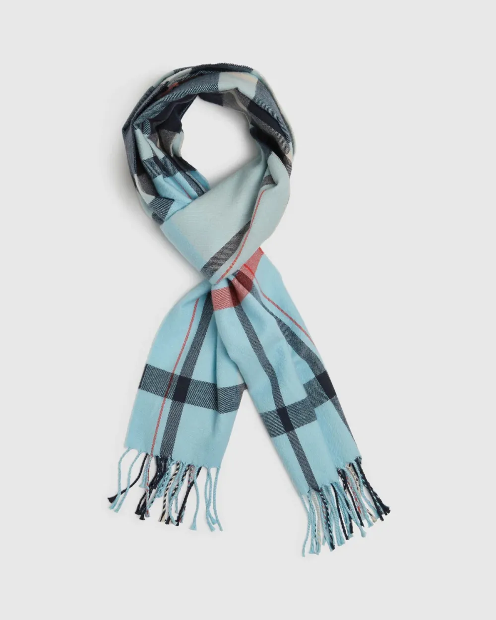 Slight Stretch Plaid Scarf