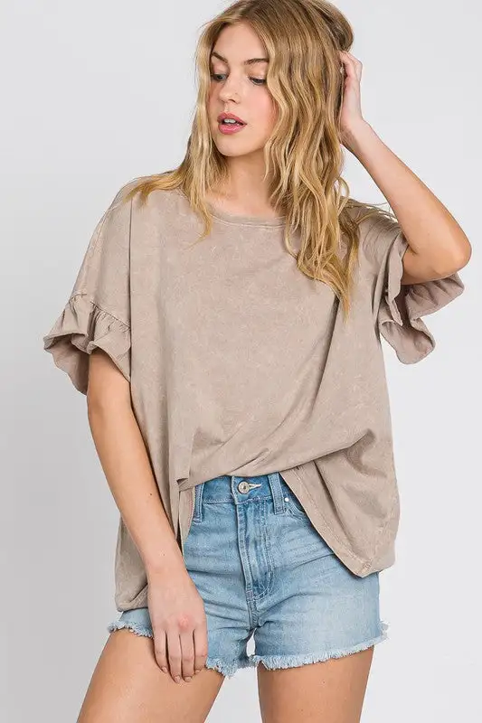 Mandy Mae Mineral Washed Top | URBAN ECHO SHOP