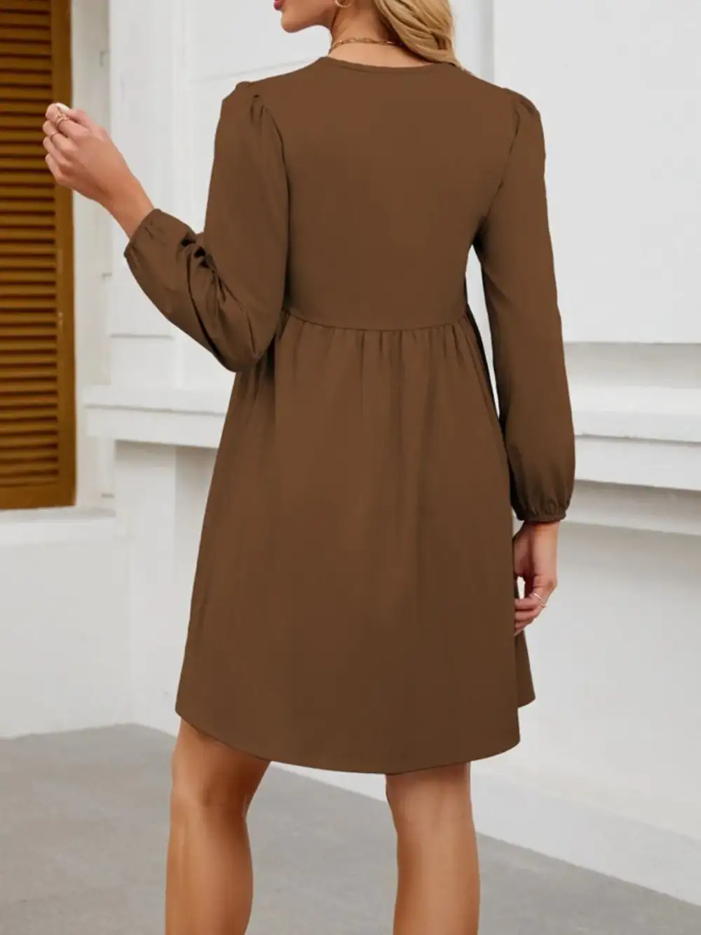 Easy Tie Detail Mini Dress