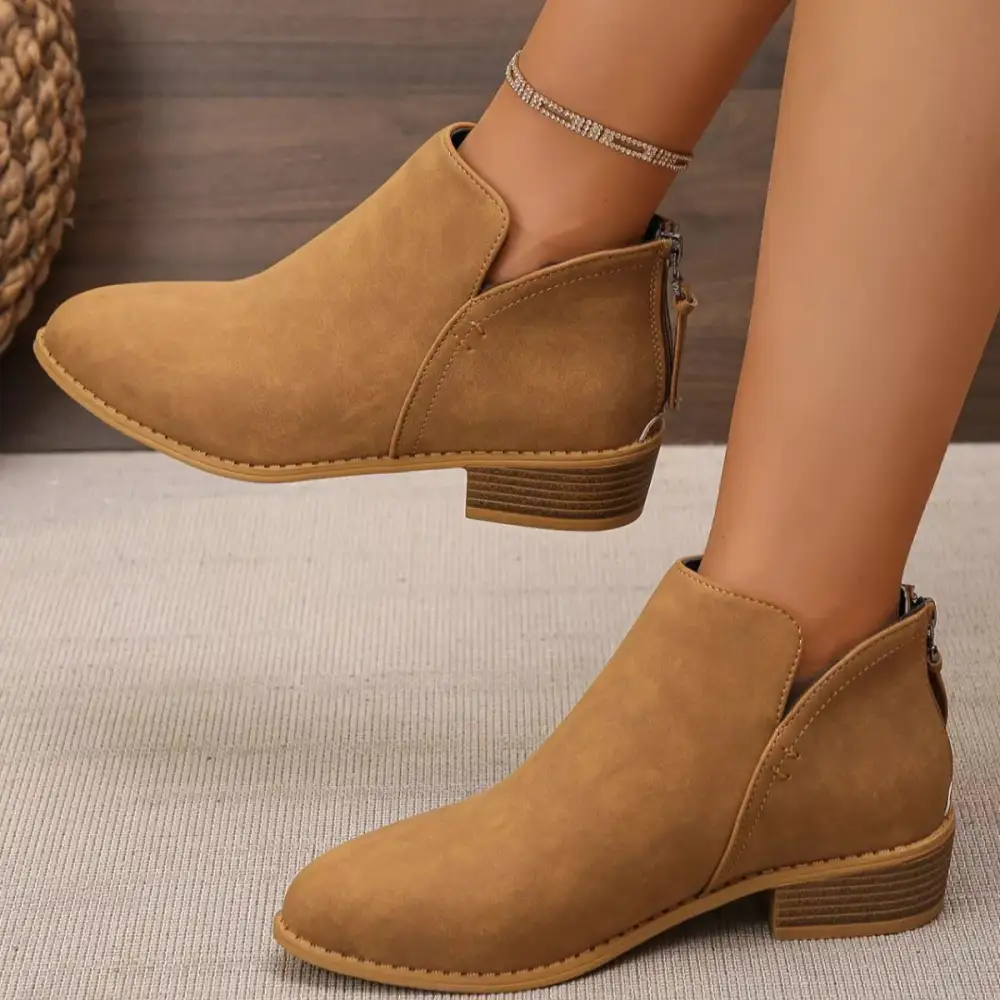 Versatile Pointed Toe Block Heel Boots