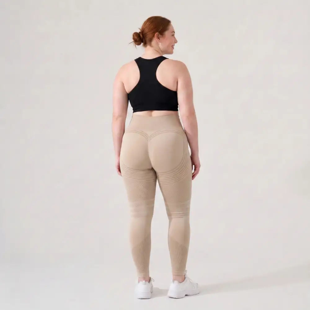 Women's 3D curved buttocks three-dimensional yoga pants