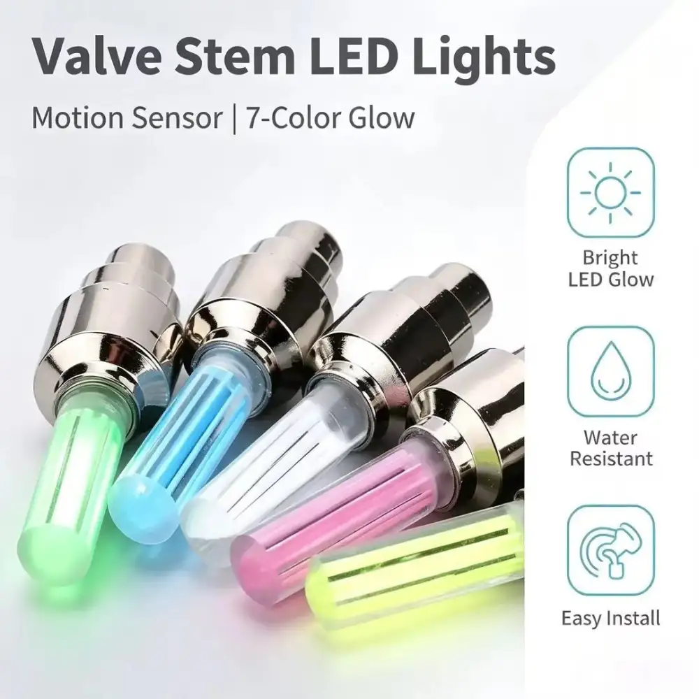 Waterproof LED Tire Valve Stem Lights