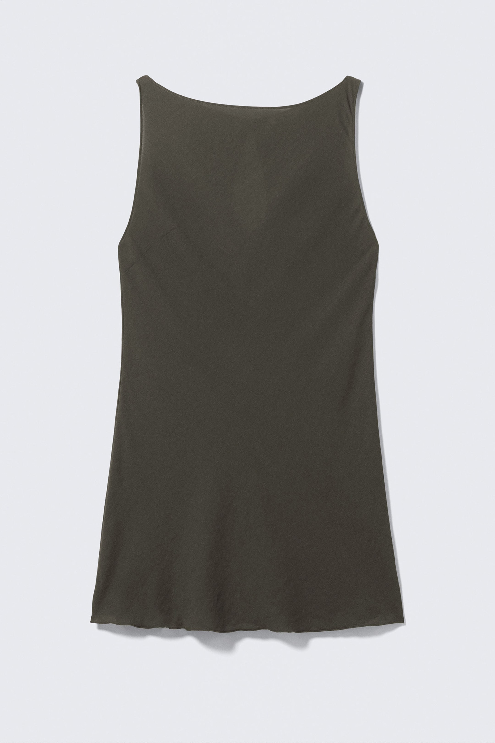 Boat Neck Sleeveless Dress