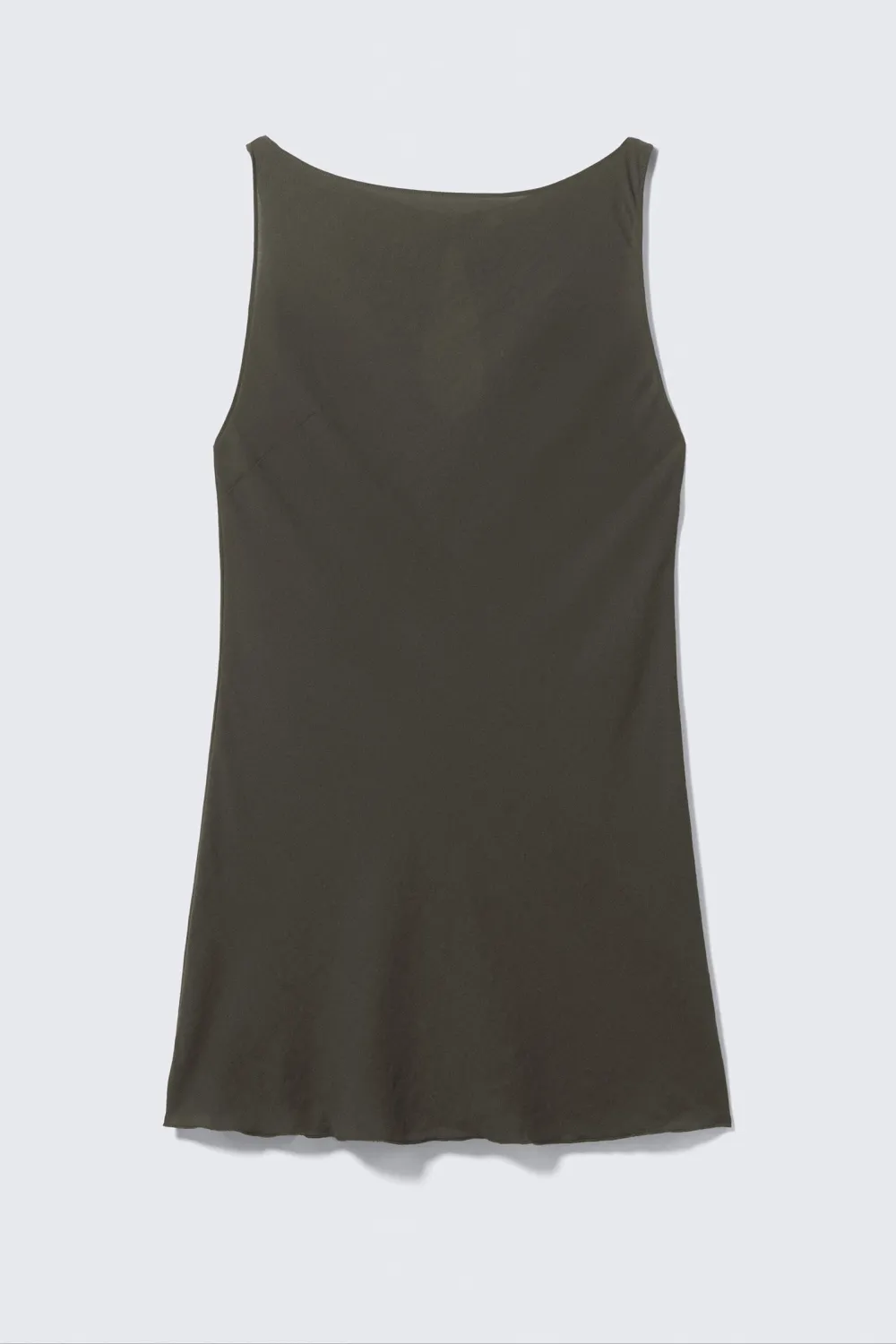 Boat Neck Sleeveless Dress