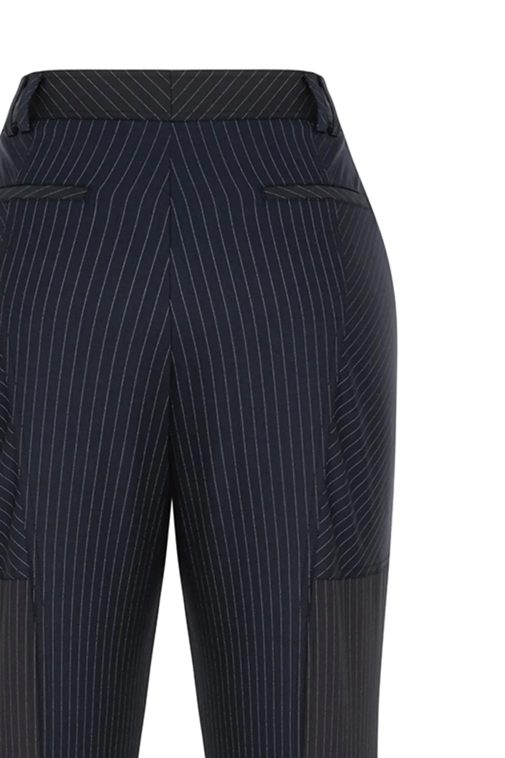 Bootcut Pants-Navy Blue