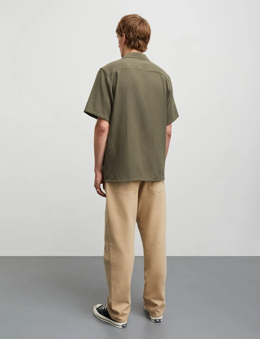 Men's Textured Short Sleeve Shirt